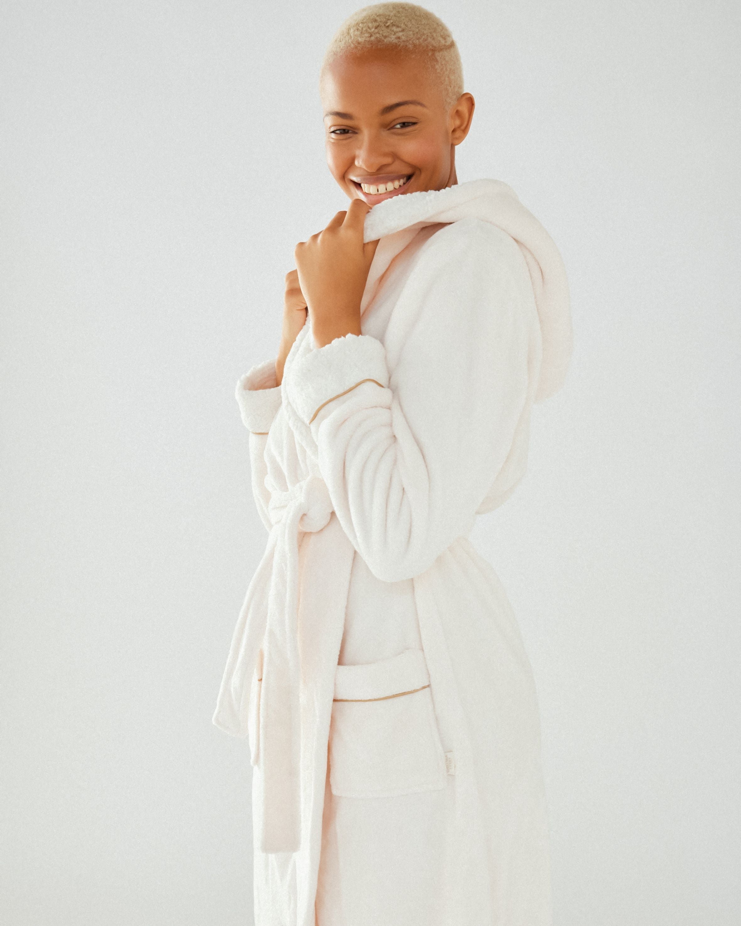JOHN LEWIS Cece Shimmer Fleece Dressing Gown | Endource